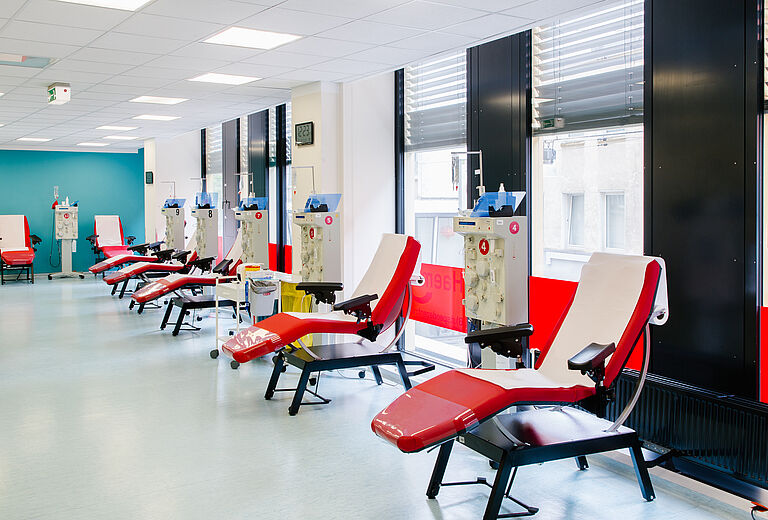 Blutspende- und Plasmaspende-Zentrum Dortmund - Spendesaal