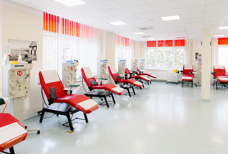 Blutspende- und Plasmaspende-Zentrum Gotha - Spendesaal