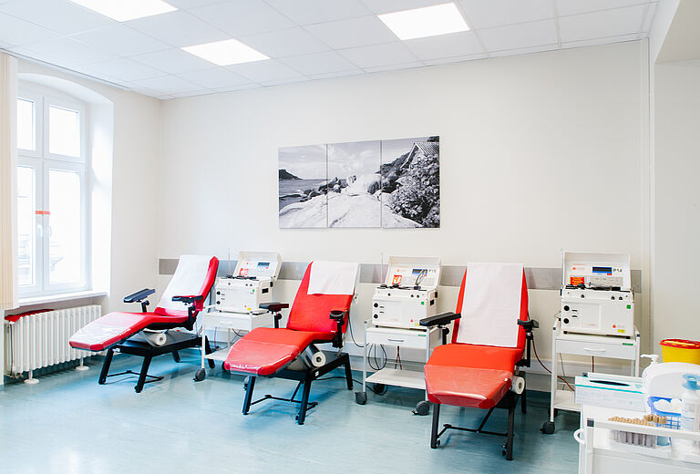 Blutspende- und Plasmaspende-Zentrum Schwerin - Spendesaal