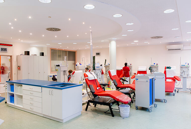 Blutspende- und Plasmaspende-Zentrum Freiberg Spendesaal