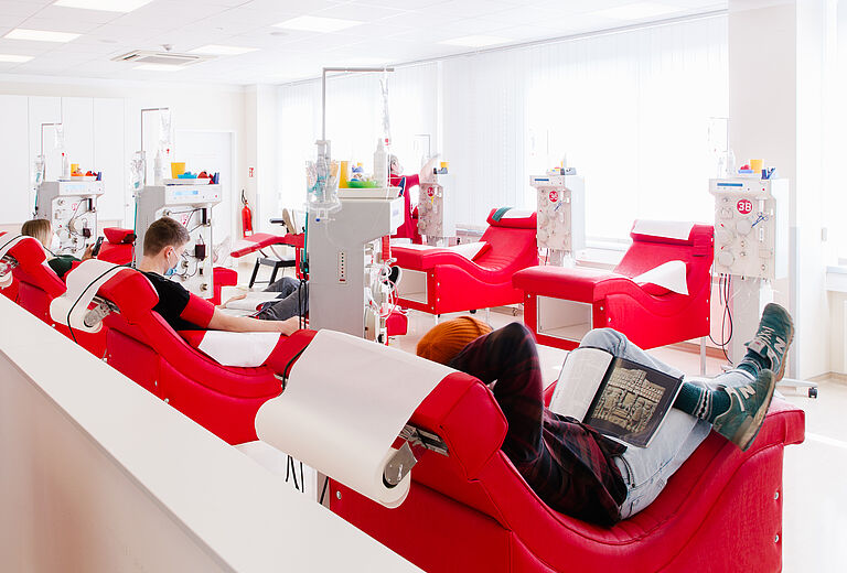 Blutspende- und Plasmaspende-Zentrum Jena - Spendesaal