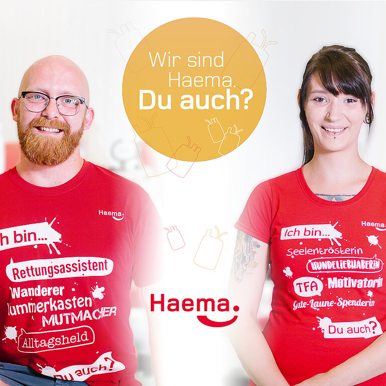 Jobs bei Haema; Wir suchen dich