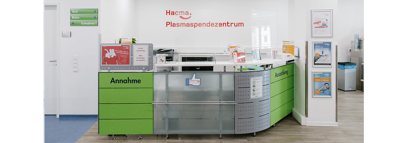 Plasmaspende in Augsburg | Haema Spendezentrum
