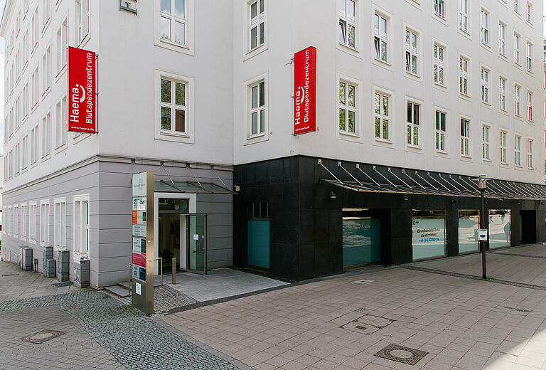 Blutspende- und Plasmaspende-Zentrum Essen - Eingang